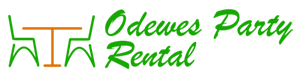 Odewes Party Rental logo green
