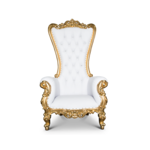 white and gold throne