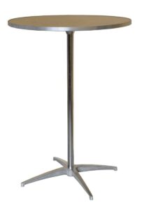 inch cocktail bistro aluminum table bt tcbta clean