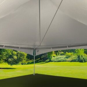 x Inside tent